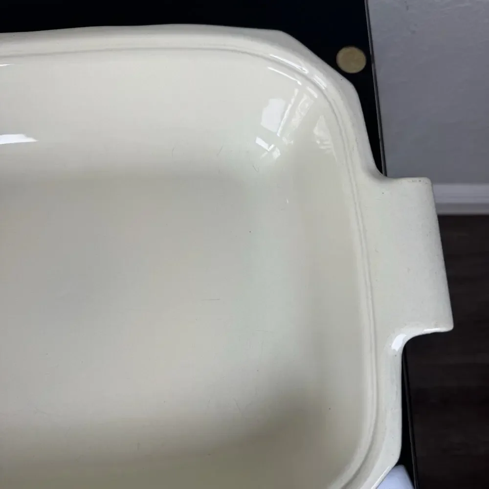 Emile Henry France Dark Blue 15” Baker, Casserole Dish Made for Williams-Sonoma - Picture 5 of 16